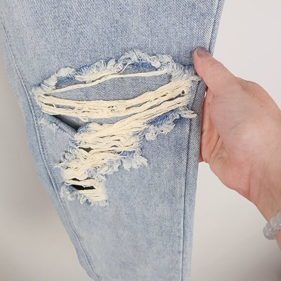 NWT One Teaspoon Awesome Baggies Ripped Distressed Relaxed Leg Jean Size 25 - Picture 8 of 12